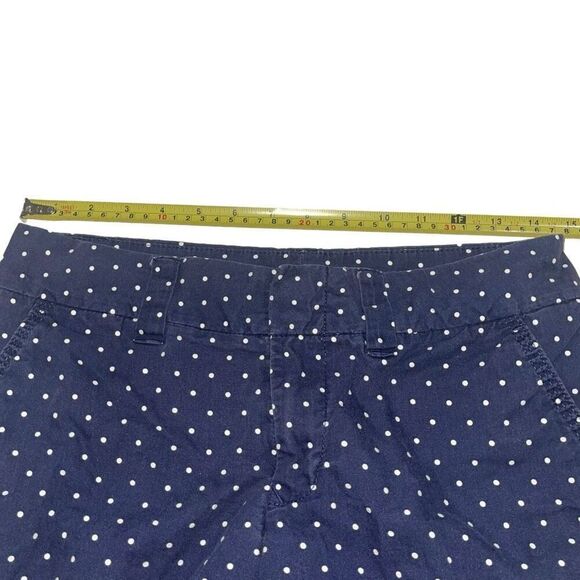 Tommy Hilfiger Navy White Polka Dot Chino Shorts - Size 2 - Picture 3 of 10